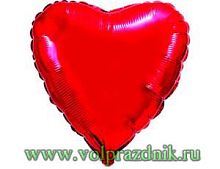 Сердце 32" металлик красный фото в интернет-магазине Волшебный праздник