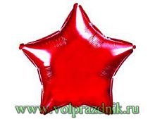 Звезда 18" металлик красный фото в интернет-магазине Волшебный праздник