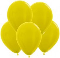 Жёлтый металлик М 12" Yellow фото в интернет-магазине Волшебный праздник