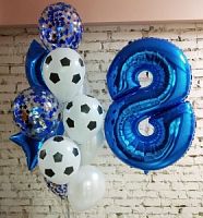 Набор шаров "В стиле футбола" фото в интернет-магазине Волшебный праздник