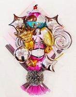 Букет шаров "Happy birthday" фото в интернет-магазине Волшебный праздник