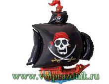 Корабль пиратский чёрный фото в интернет-магазине Волшебный праздник