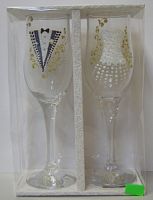 Свадебные бокалы Жених и Невеста фото в интернет-магазине Волшебный праздник