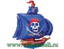 Корабль пиратский синий фото в интернет-магазине Волшебный праздник