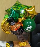 Букет шаров "Моему защитнику" фото в интернет-магазине Волшебный праздник