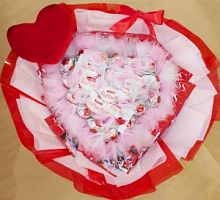 Букет для любимой "День Святого Валентин" фото в интернет–магазине Волшебный праздник